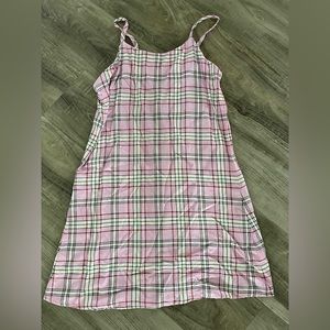Girls Art Class plaid slip dress, size 7/8